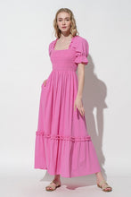 Load image into Gallery viewer, Last One: Mira Linen Smocked Dress