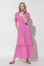 Load image into Gallery viewer, Last One: Mira Linen Smocked Dress