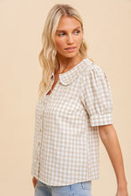 Load image into Gallery viewer, Gracie Gingham Blouse