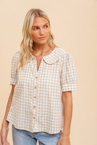 Gracie Gingham Blouse