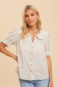 Gracie Gingham Blouse