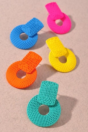 Teal Drop Earrings