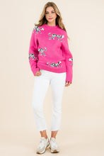 Load image into Gallery viewer, Chloe Pink Leopard Sweater