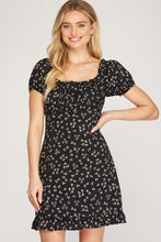 Load image into Gallery viewer, Britney Black Floral Dress
