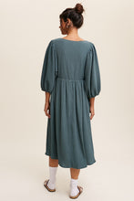 Load image into Gallery viewer, Gabby Front Tie Midi Dress