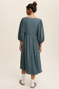 Gabby Front Tie Midi Dress