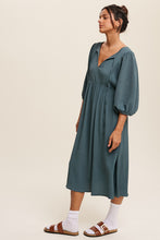 Load image into Gallery viewer, Gabby Front Tie Midi Dress